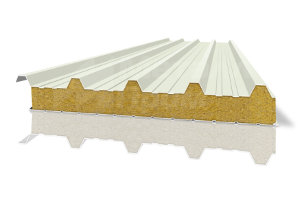Кровельная сэндвич-панель 100 мм с минеральной ватой